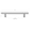 Gliderite Hardware 5-1/16 in. Center to Center Hexagon Bar Pull Polished Chrome 4791-128-PC-1 - alternate 4